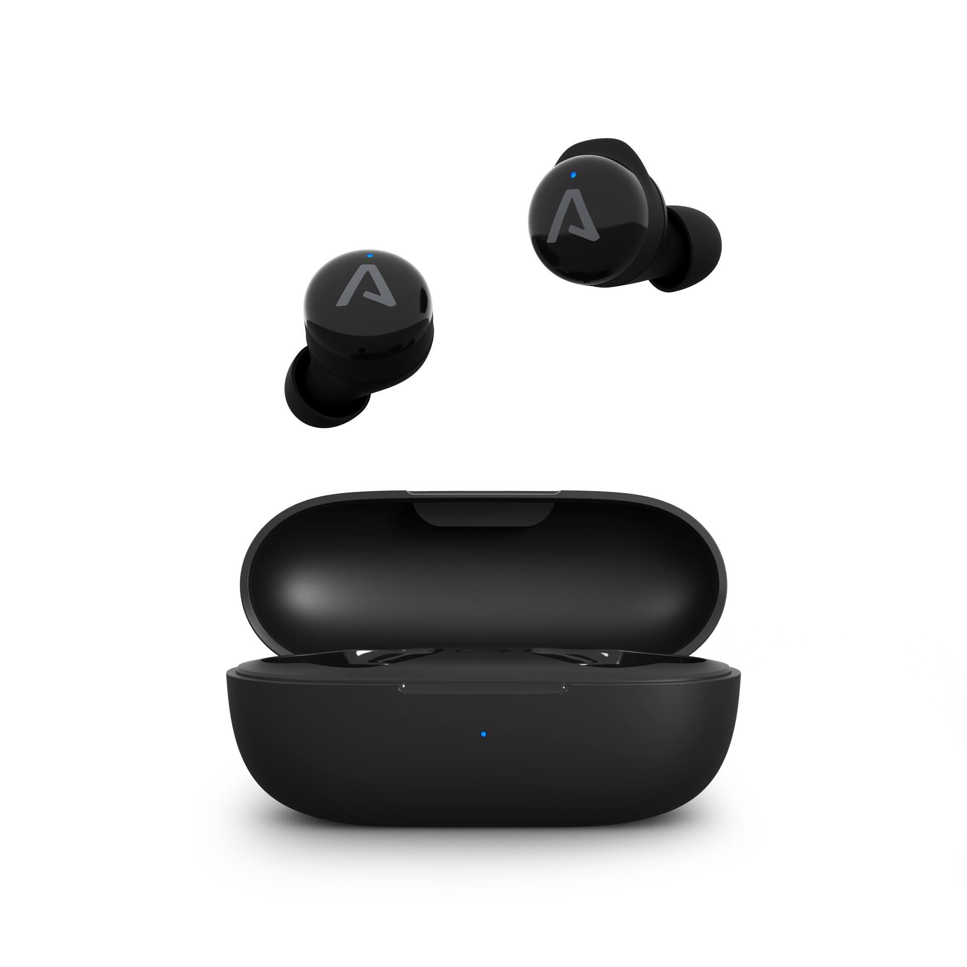 LAMAX Dots3 True Wireless sluchátka, celková výdrž 40h, gumový nástavec na sport