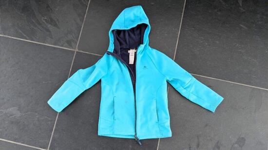 Entre Particuliers - Quechua MH550 Softshell Jacket Turquoise 4-5y