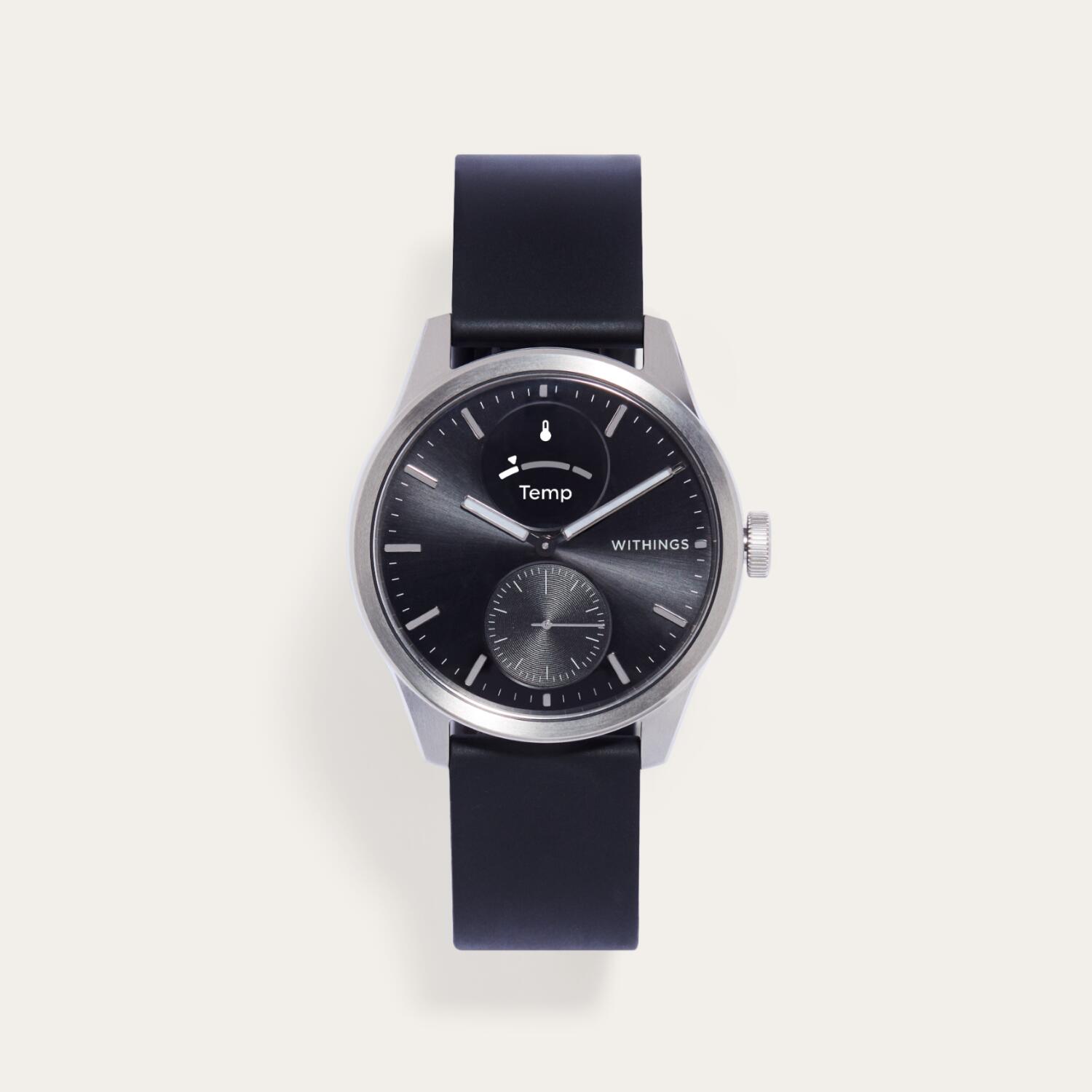 Withings - Withings Scanwatch 2 - Montre Connectée Santé Ecg Spo2 Température 42mm Noir - Montre - Noir - Taille Unique - Decathlon