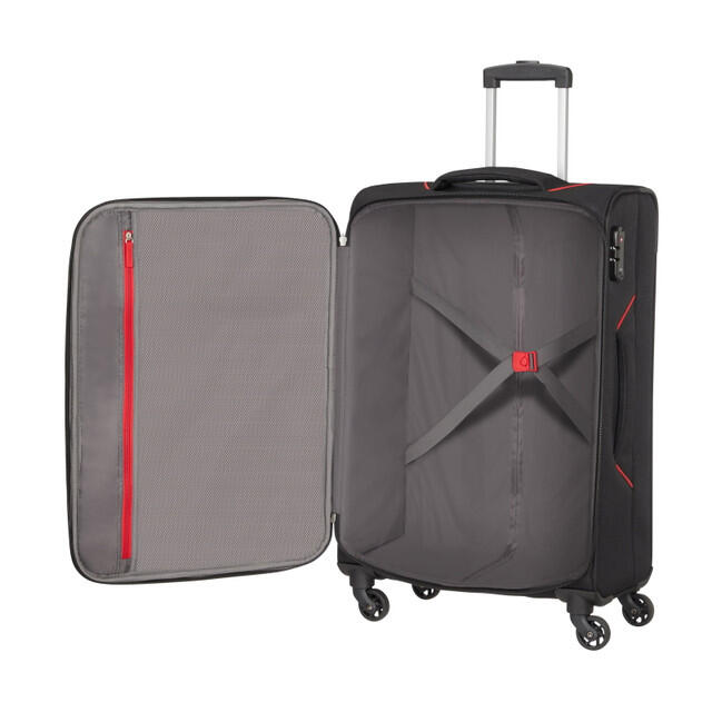 Summer Session Large Suitcase - 80cm - Black/Red 2/6