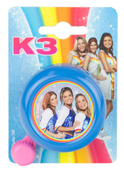 Studio 100 sonnette de vélo K3filles acier 55 mm bleu clair