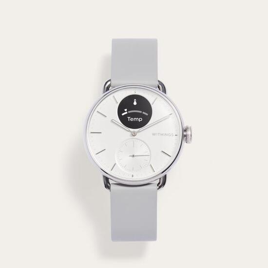 WITHINGS ScanWatch 2 - Montre connectée santé ECG SpO2 température 38mm Blanc