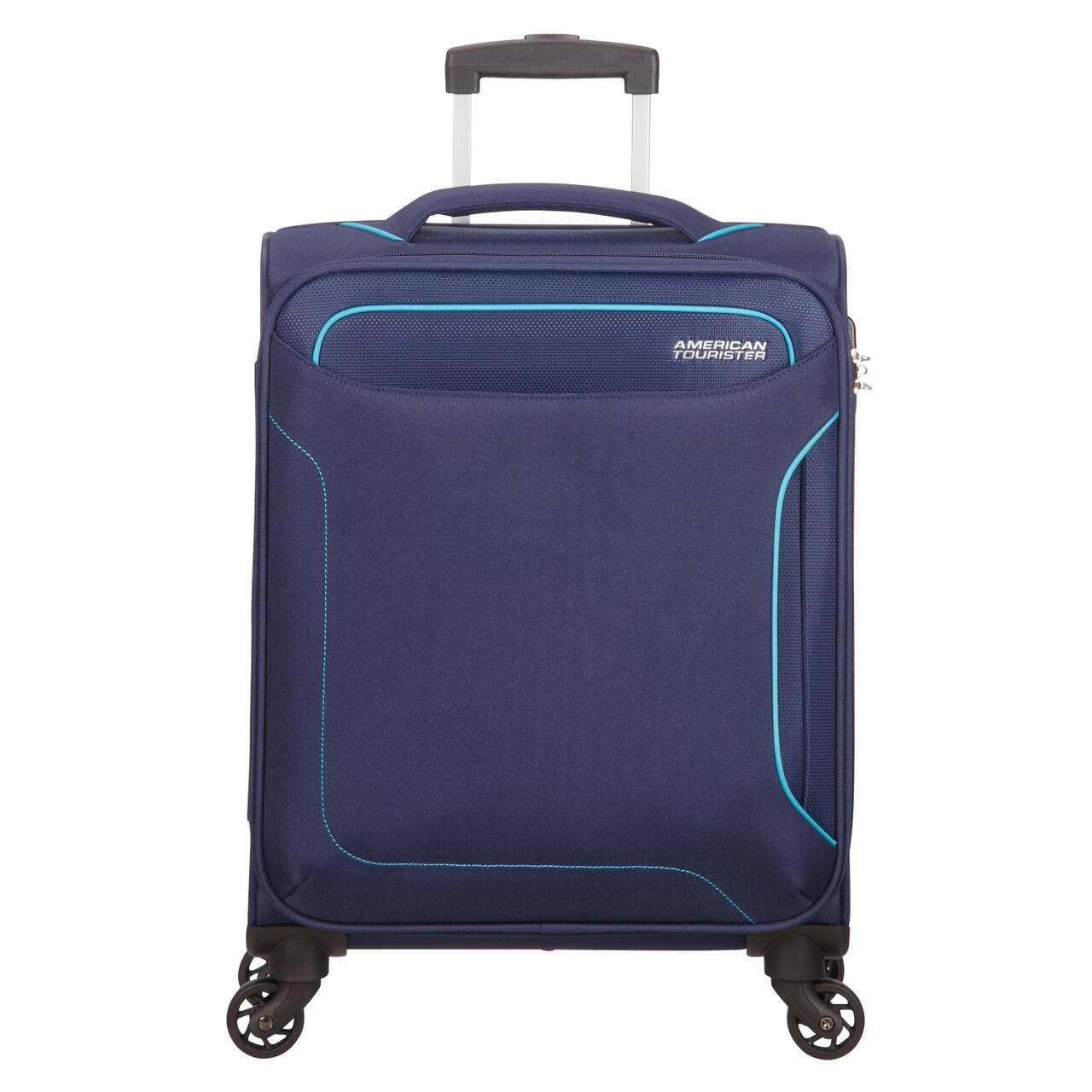 Holiday Heat 4 Wheel Cabin Suitcase - 55cm - Navy 1/7