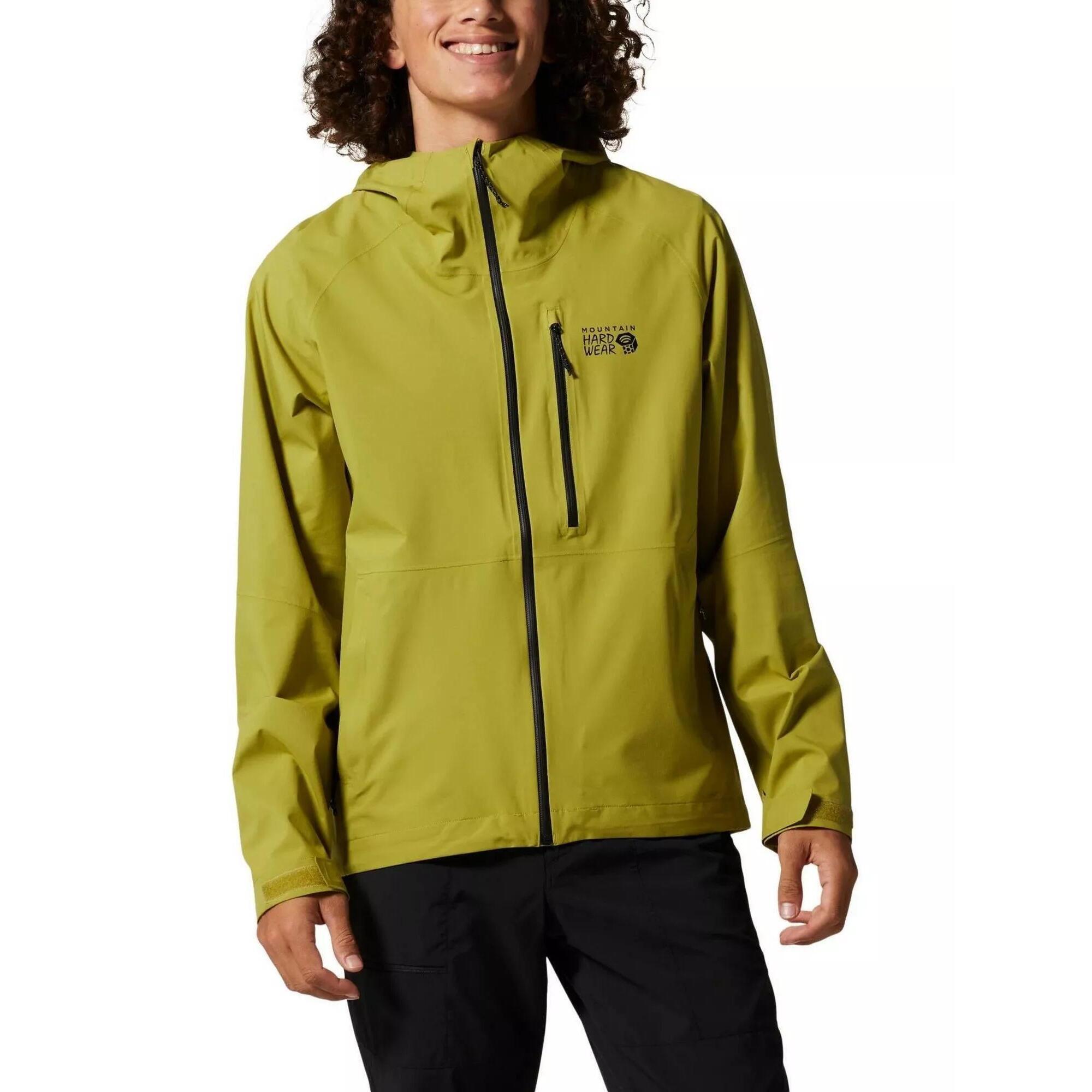 Hard Shell Jacke Stretch Ozonic Jacket Herren Schwarz MOUNTAIN HARDWEAR DECATHLON