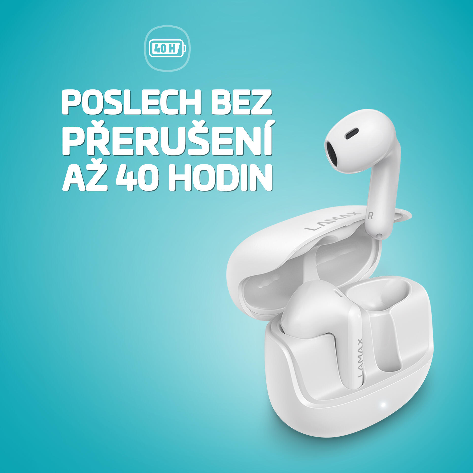 Słuchawki bezprzewodowe douszne Tones1 White 2/7