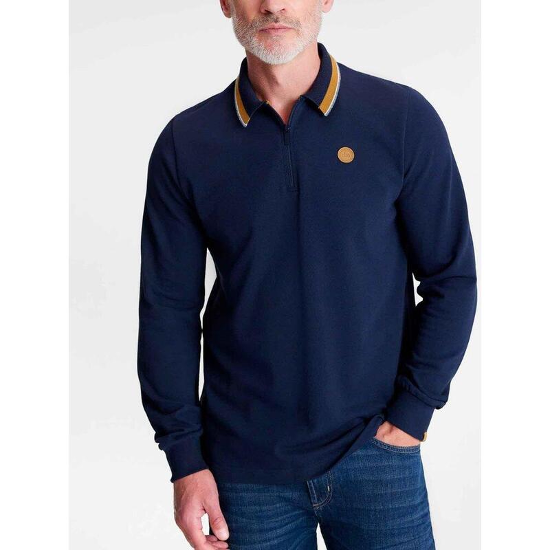 Polo manches longues Homme - TYSONPOL Marine