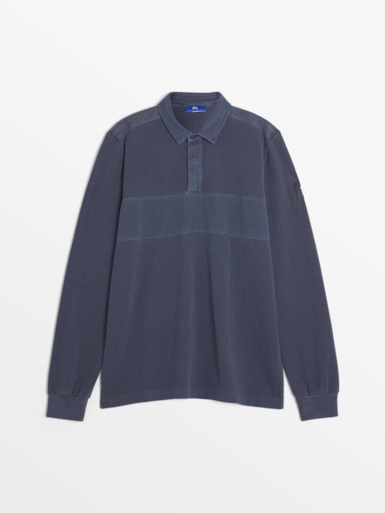 Polo manches longues Homme - LEQUEPOL14032 Bleu Marine 2/5
