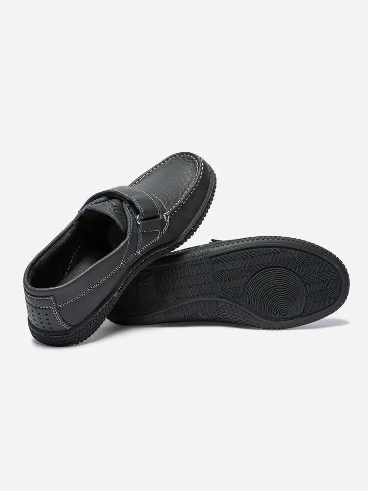 Chaussures bateau - nautisme - homme - fermeture velcro - Galais - bleu marine 5/5