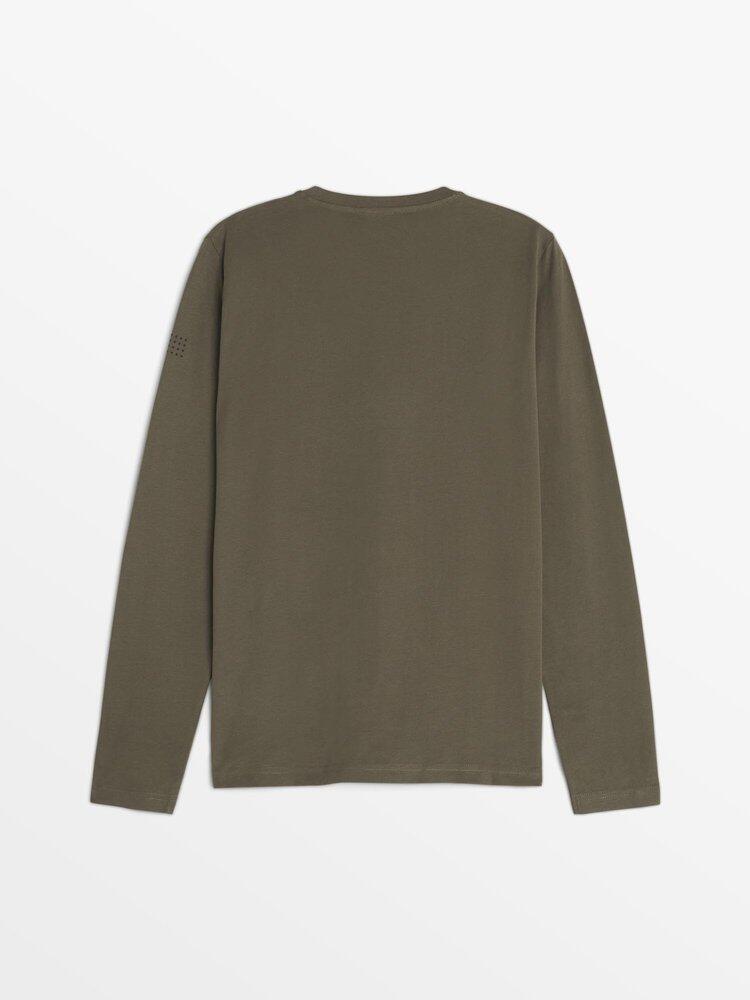 T-shirt manches longues Homme - REHANTEE14275 Marron 4/5