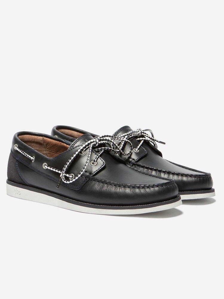 Chaussures bateau Homme - GUYLANN Navy + Blanc 2/5