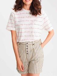 T-shirt manches courtes Femme - MAELYTEE19017 Blanc/ecru