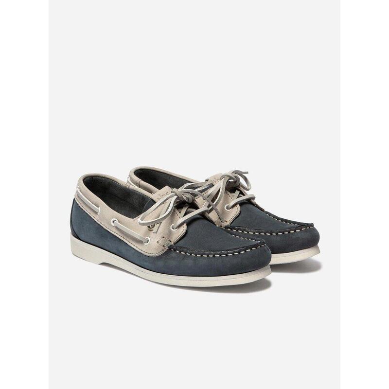 Chaussures bateau Femme - PALMELA Navy + Beige