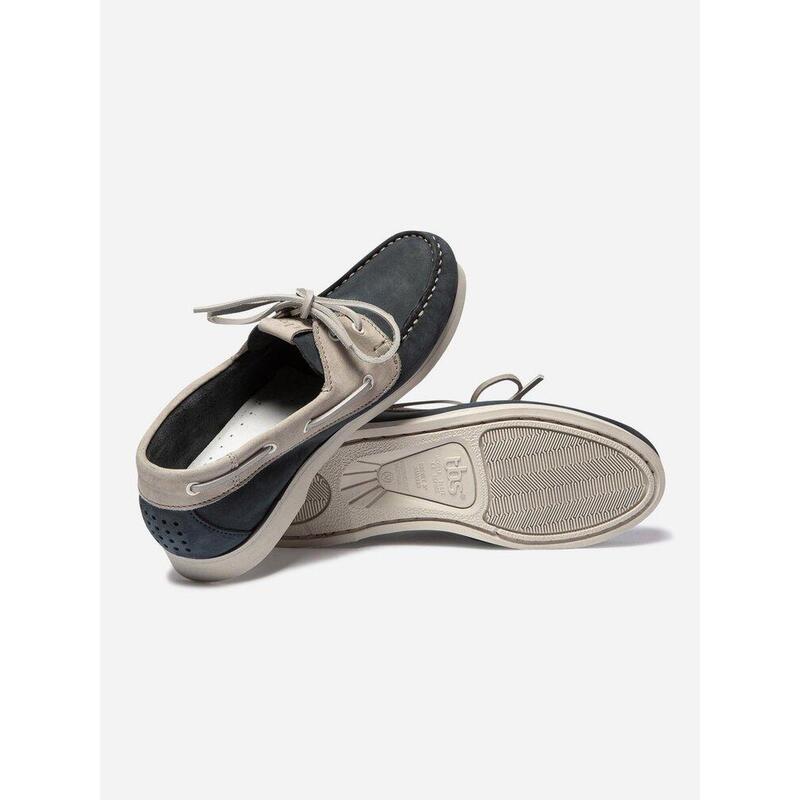 Chaussures bateau Femme - PALMELA Navy + Beige