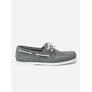 PHENIS - Scarpe da barca da uomo in pelle - Blu grigio - TBS