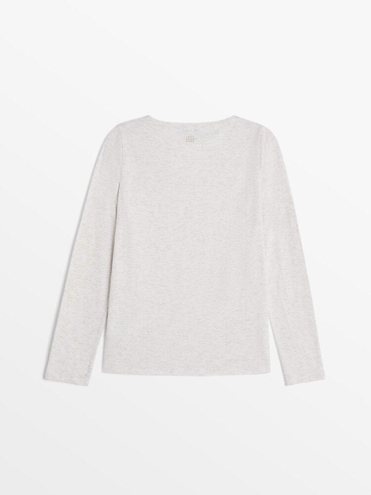 T-shirt manches longues Femme - ADEVIVER19017 Blanc/ecru 4/5