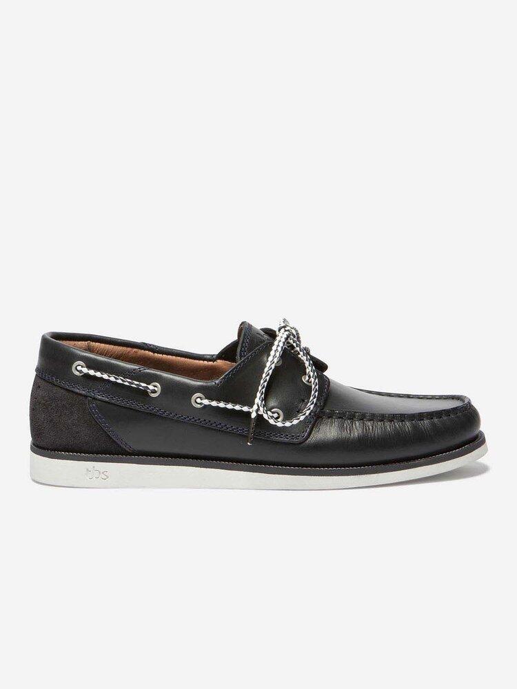 Chaussures bateau Homme - GUYLANN Navy + Blanc 1/5