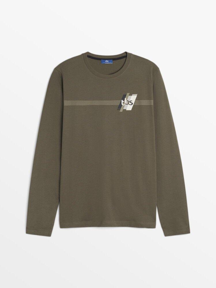 T-shirt manches longues Homme - REHANTEE14275 Marron 2/5