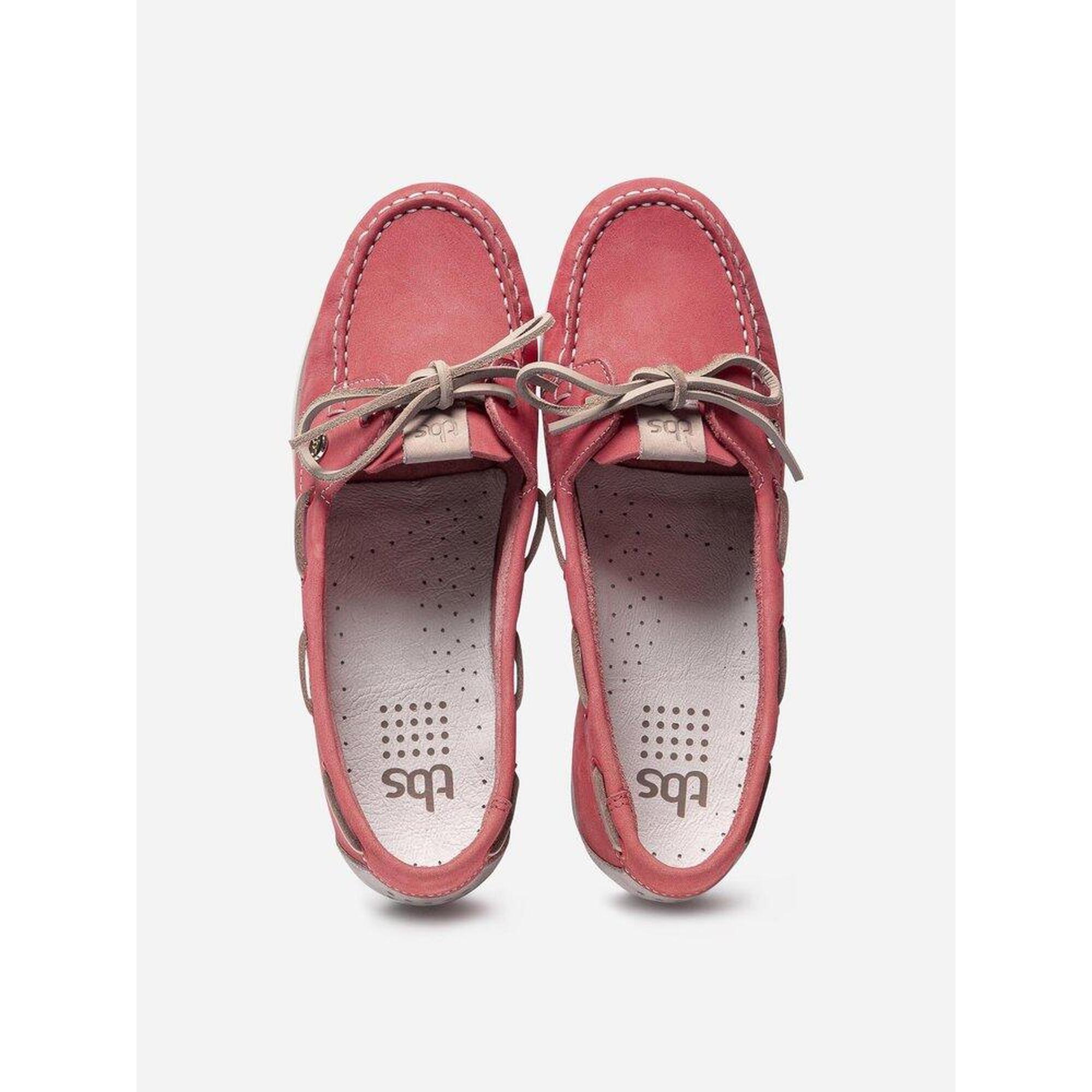 Chaussures bateau Femme PINNHAE Rouge Beige TBS Decathlon