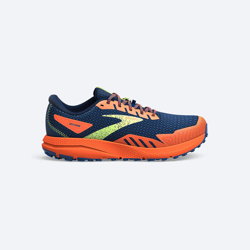 Divide 4 Men Trail Running Shoes - Blue x Orange