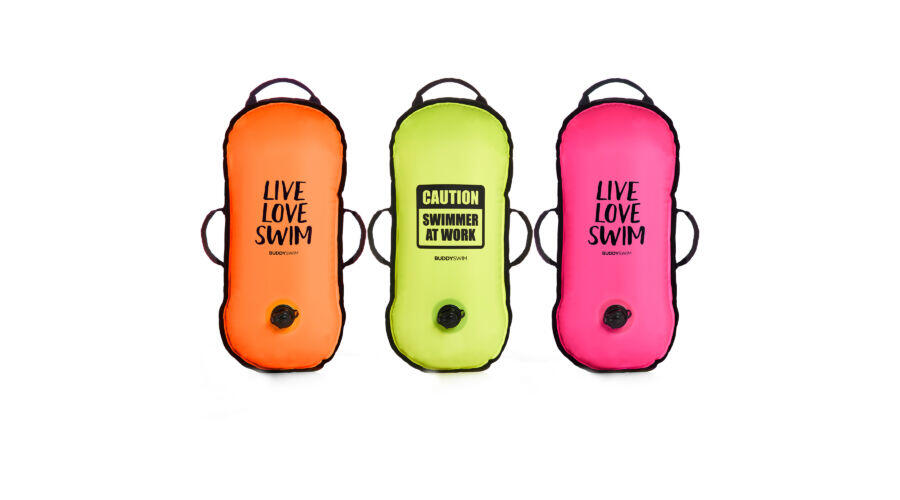 Boa per il nuoto in acque libere Ultralight Buddyswim Giallo 7/8