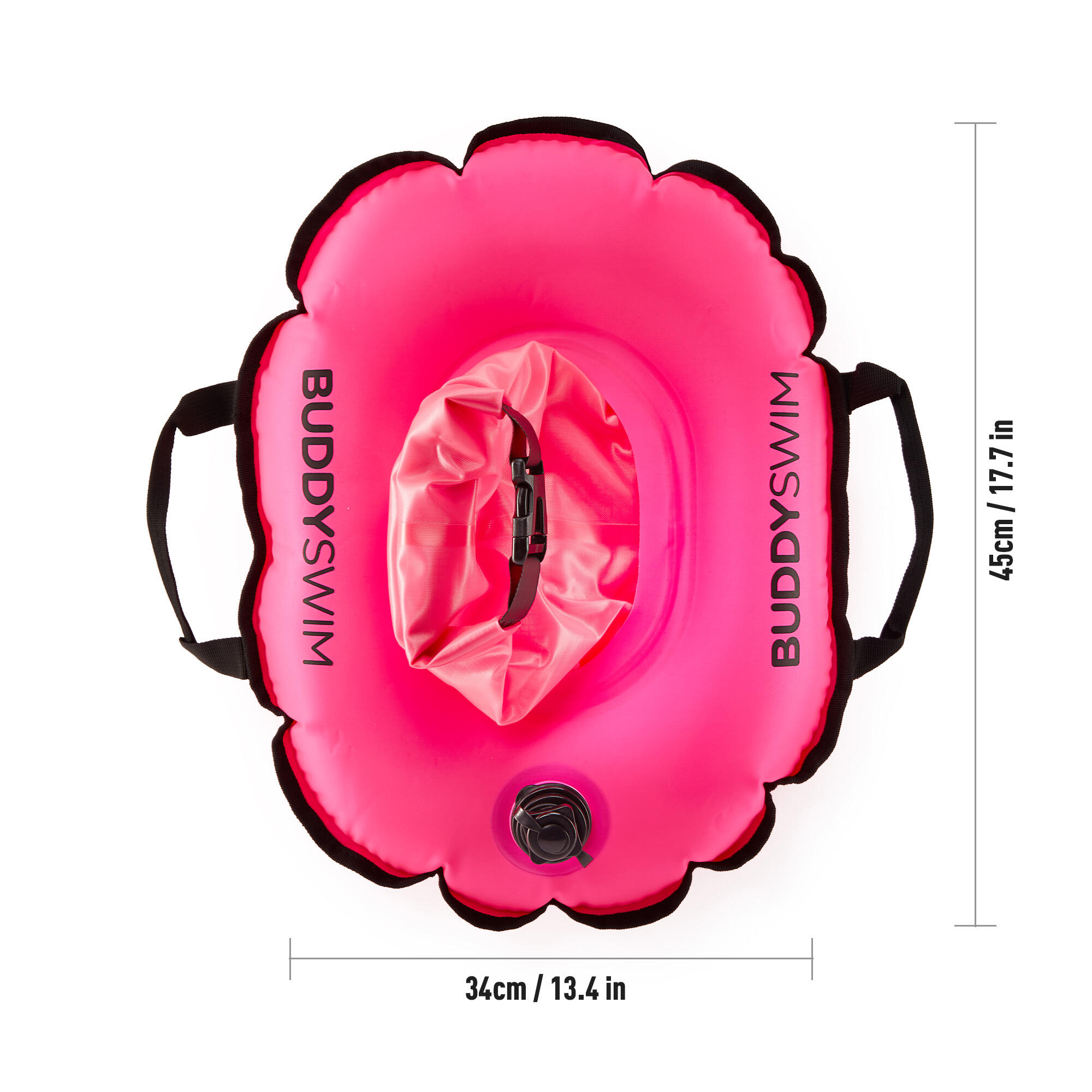 Boa da nuoto Borsa centrale a tenuta stagna Buddyswim Rosa 3/6