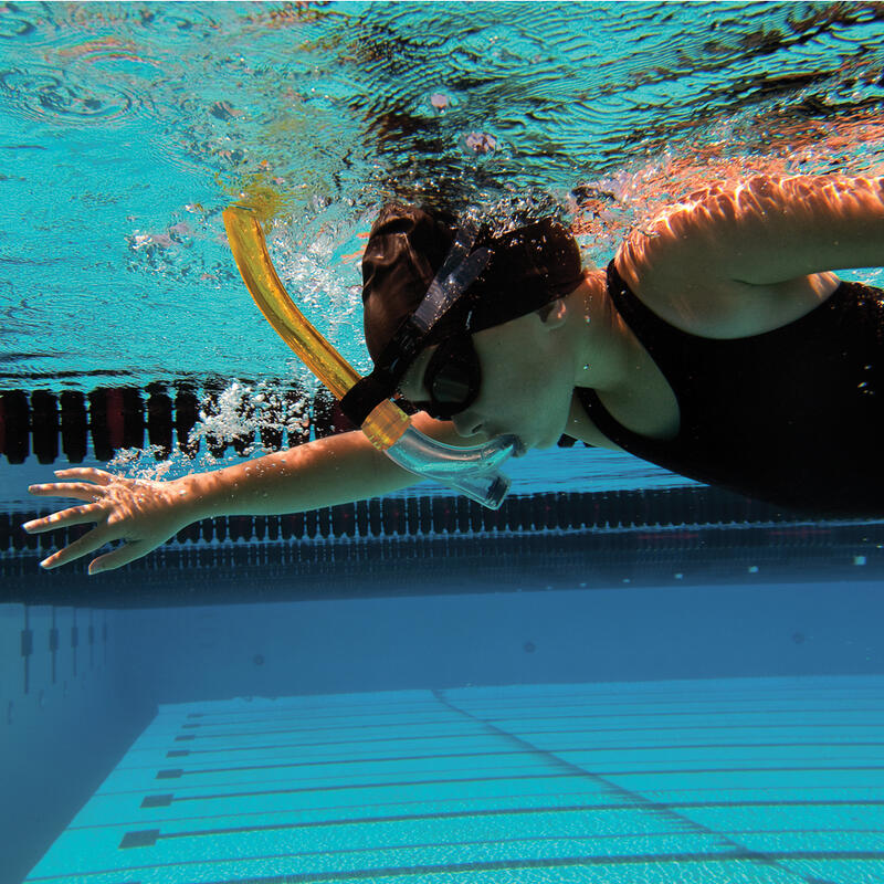 Tubo Frontal para Natación Finis Swimmer's Snorkel Junior Amarillo
