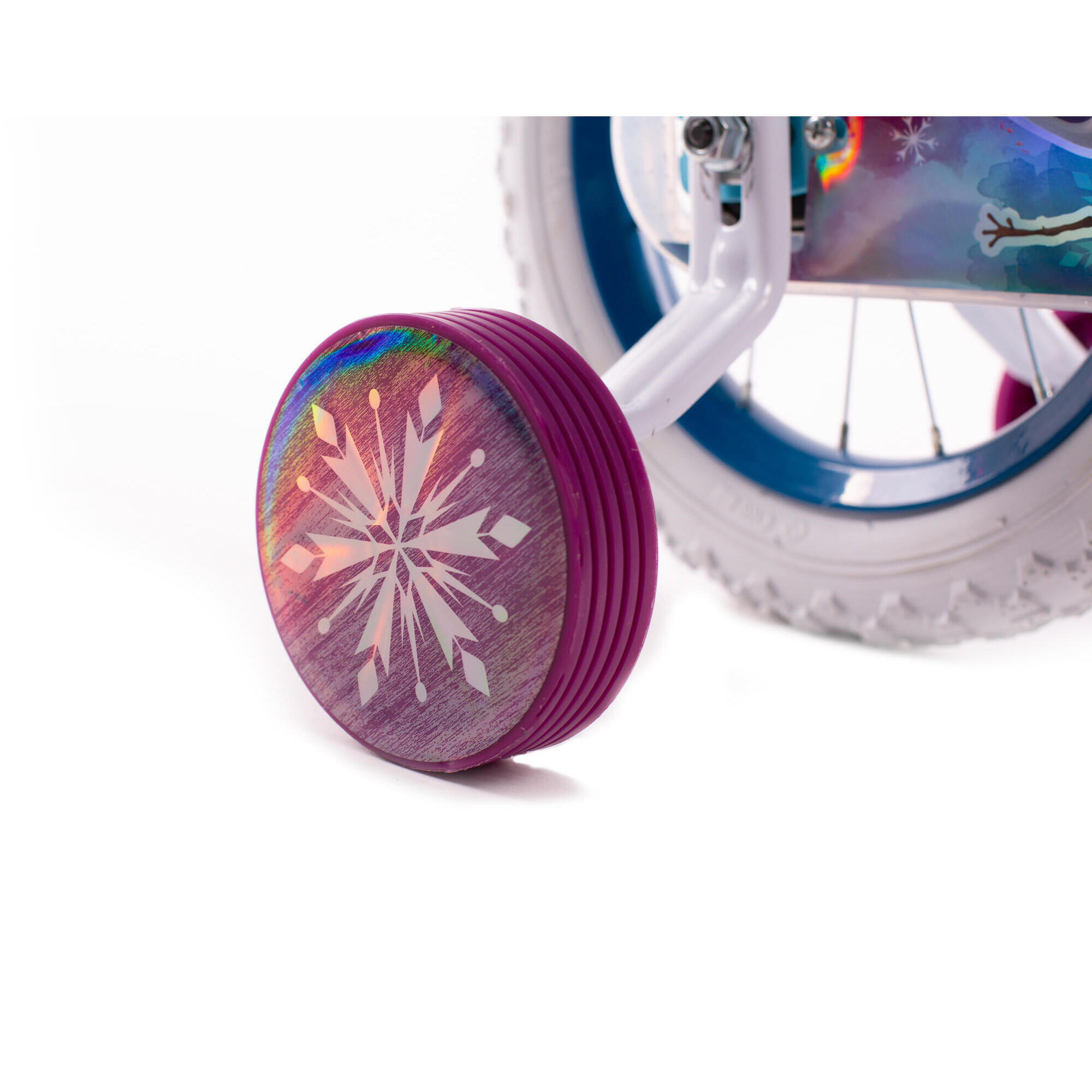Vélo Enfant 16 Pouces Frozen Huffy - Pour 5 à 8 Ans - Avec Roues Stabilisatrices Et Panier