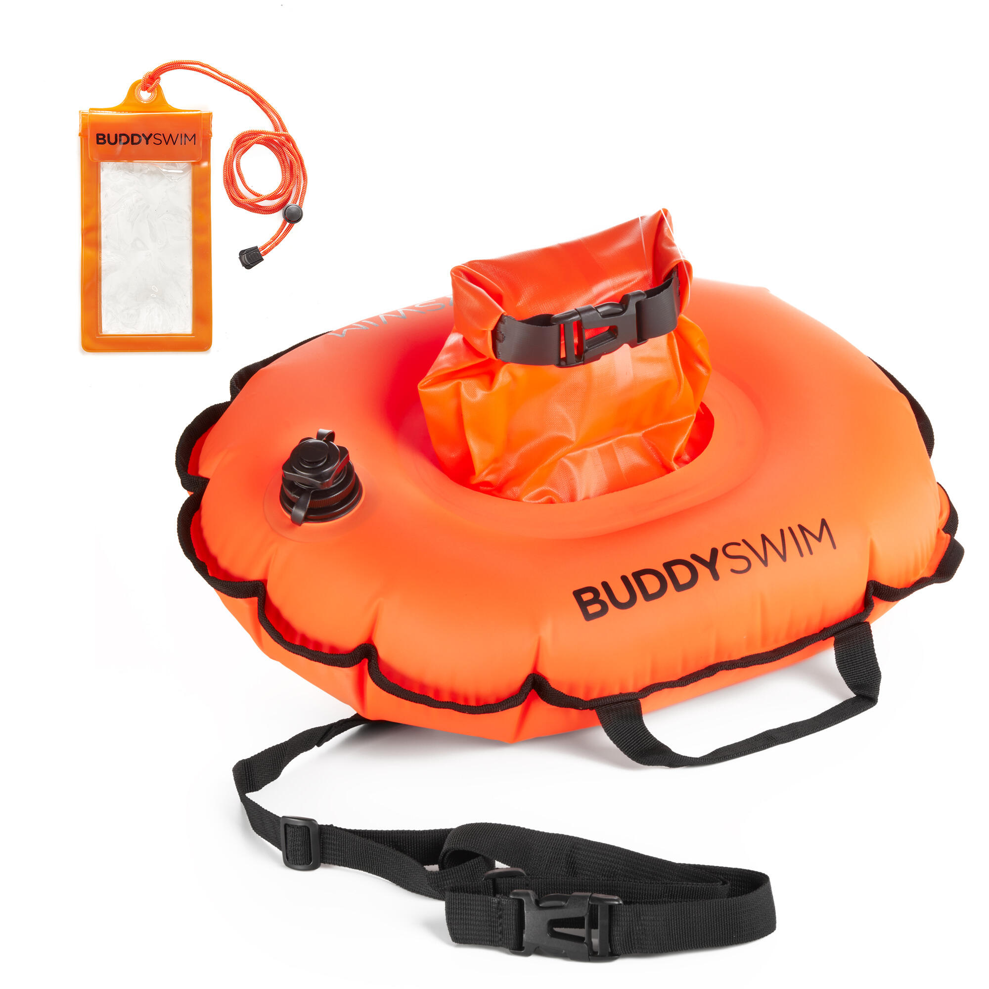 Lot De 2 Bouées De Natation Gonflables PVC - Ceinture Réglable 65-125 Cm - Couleurs Vives - Pour Eau Libre, Triathlon, Snorkeling