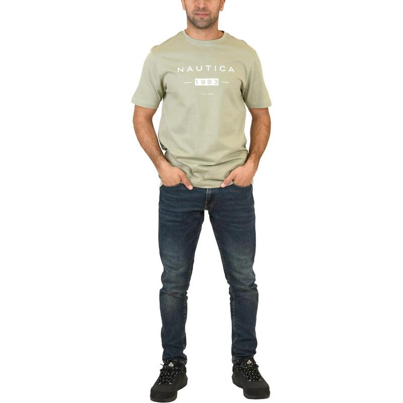 Clarke T-Shirt férfi rövid ujjú póló - zöld