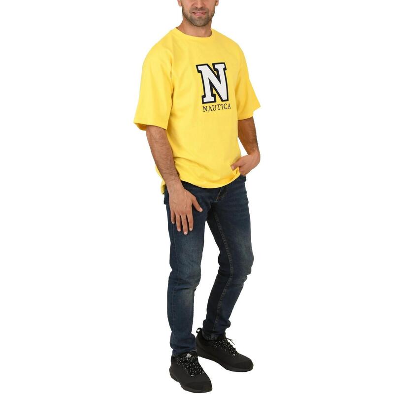 Clarkeson Oversized T-Shirt férfi rövid ujjú póló - sárga