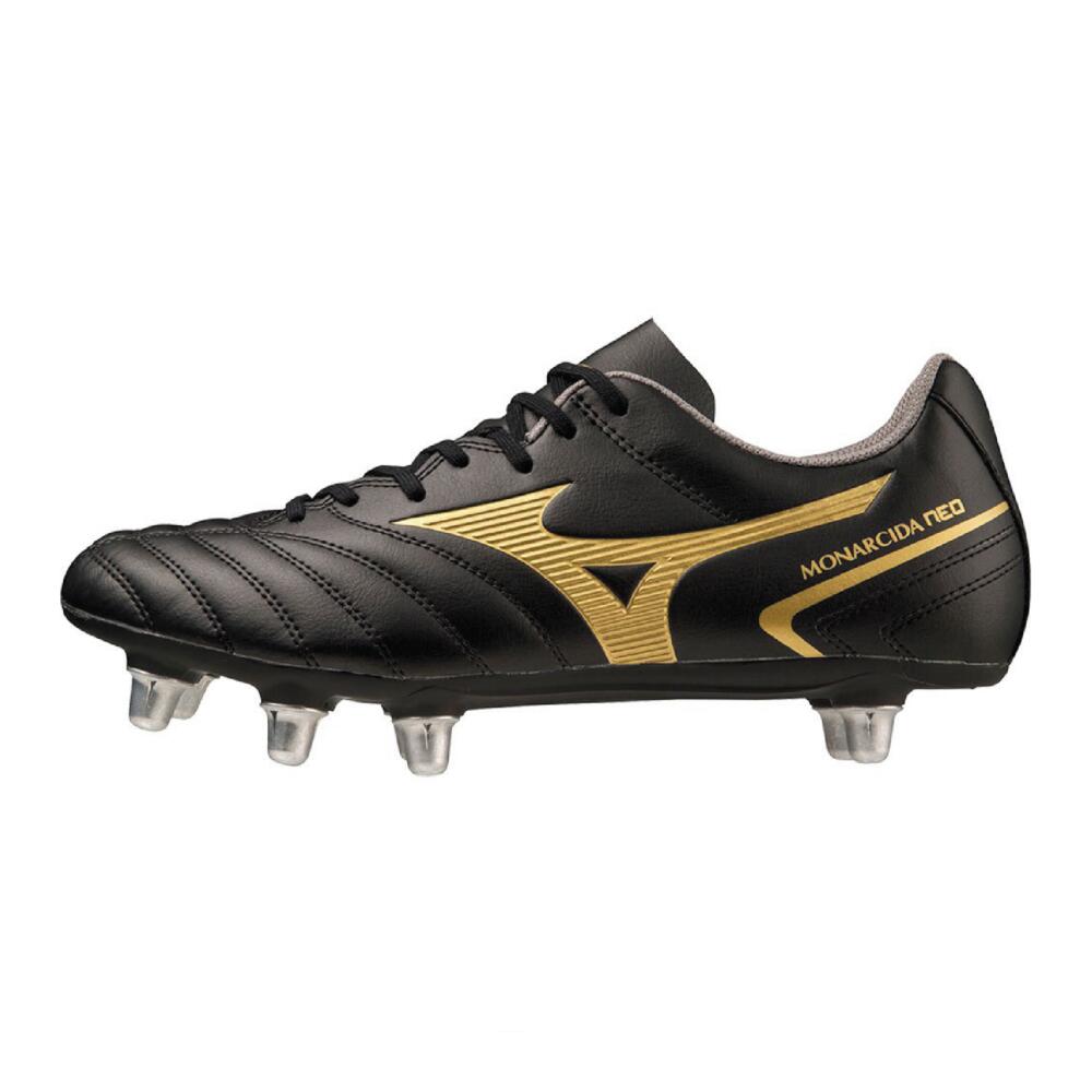 Mizuno Monarcida Neo Soft Ground Adults Rugby Boots  Black 4/6