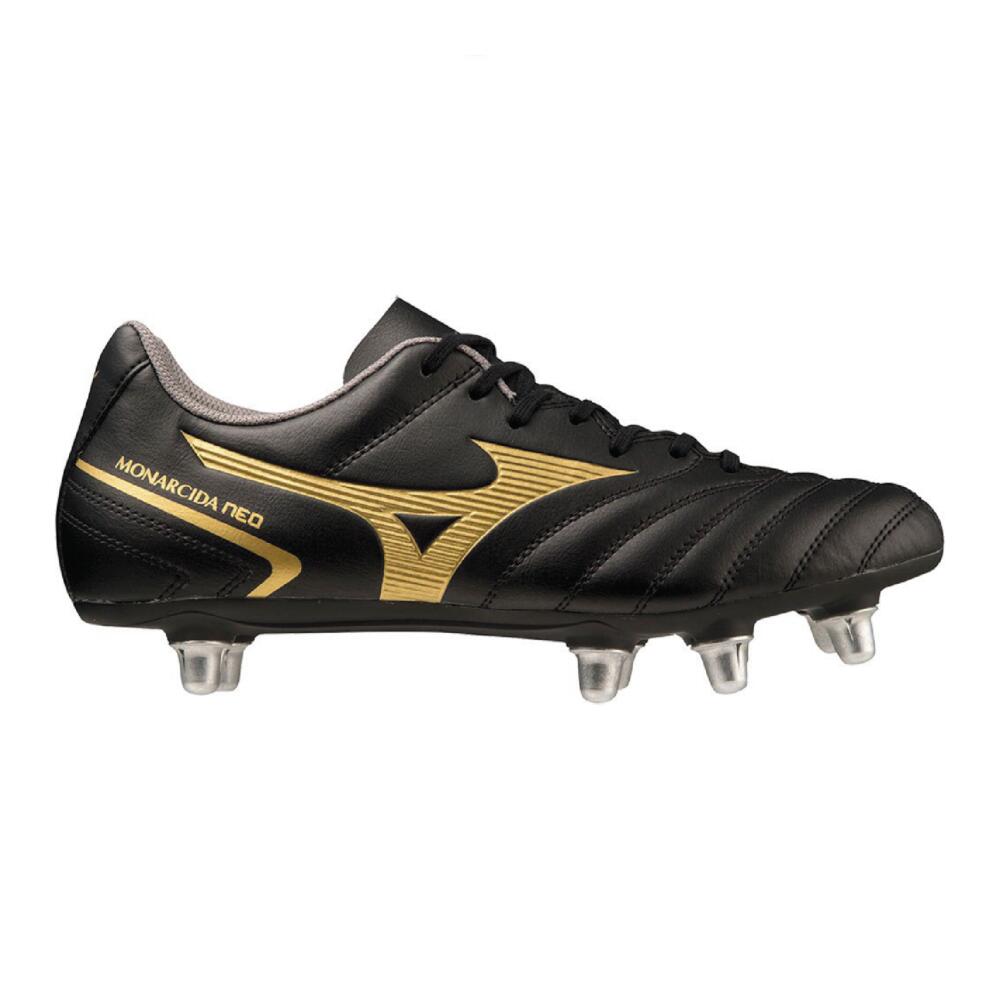 Mizuno Monarcida Neo Soft Ground Adults Rugby Boots  Black 1/6