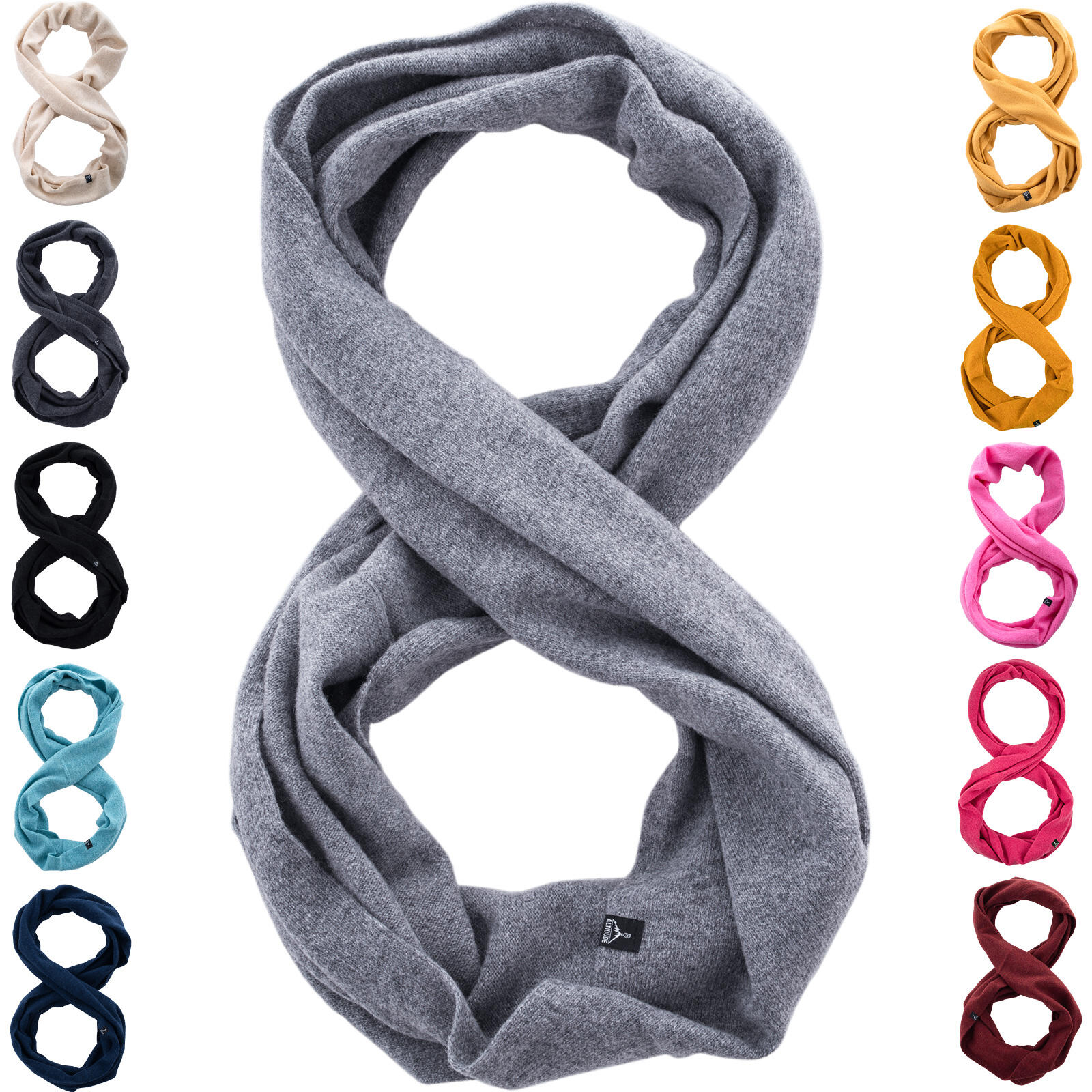 Wollen sjaal lus fijn gebreide unisex winter XL lamswol 2/5