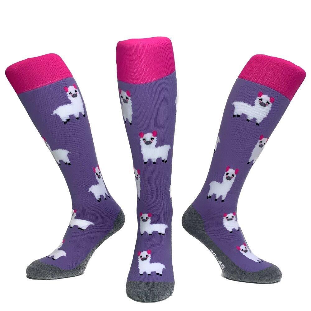 HINGLY Hingly Lange sportsokken Alpaca Lila
