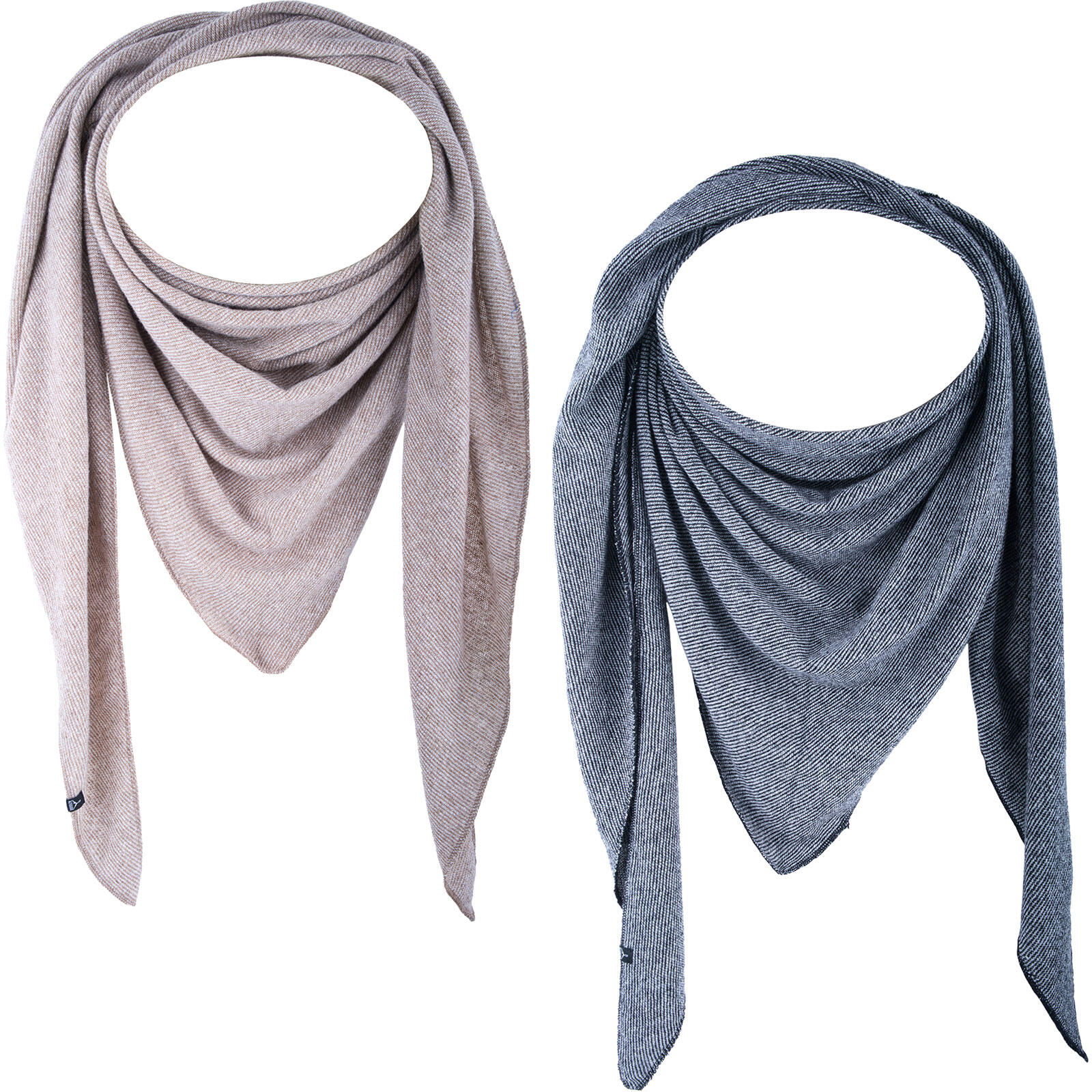 Wollen sjaal wig driehoekige gebreide unisex wintersjaal XL lamswol 3/5