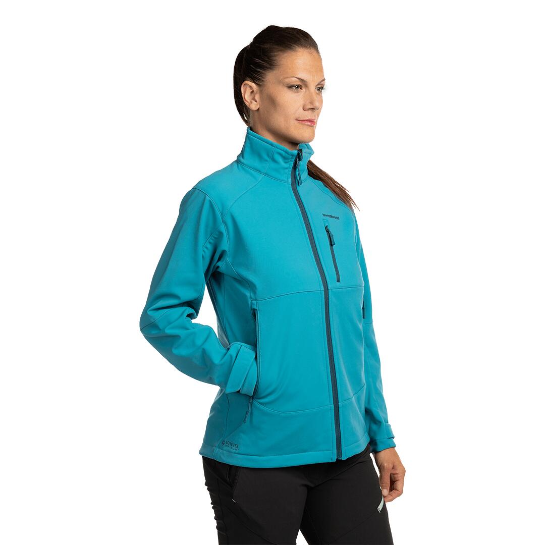 Softshell para Mujer Trangoworld Softgate woman Azul/Verde 3/7