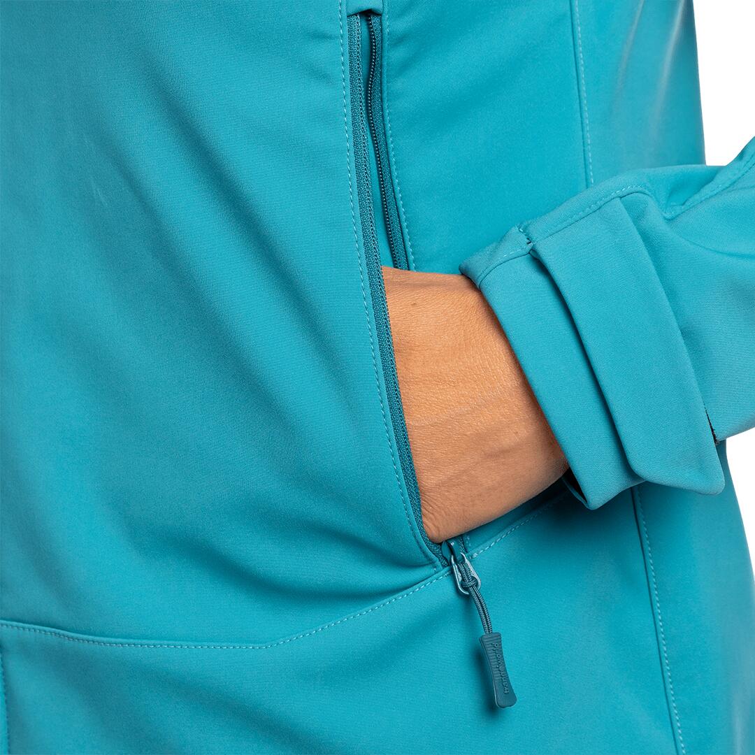 Softshell para Mujer Trangoworld Softgate woman Azul/Verde 4/7