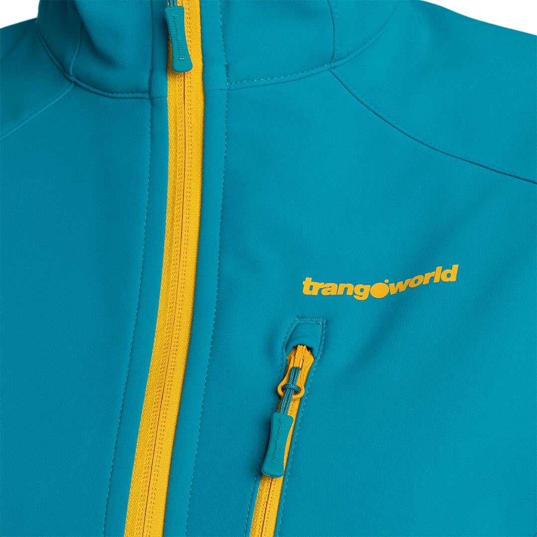 Softshell para Mujer Trangoworld Softgate woman Azul/Naranja 3/6