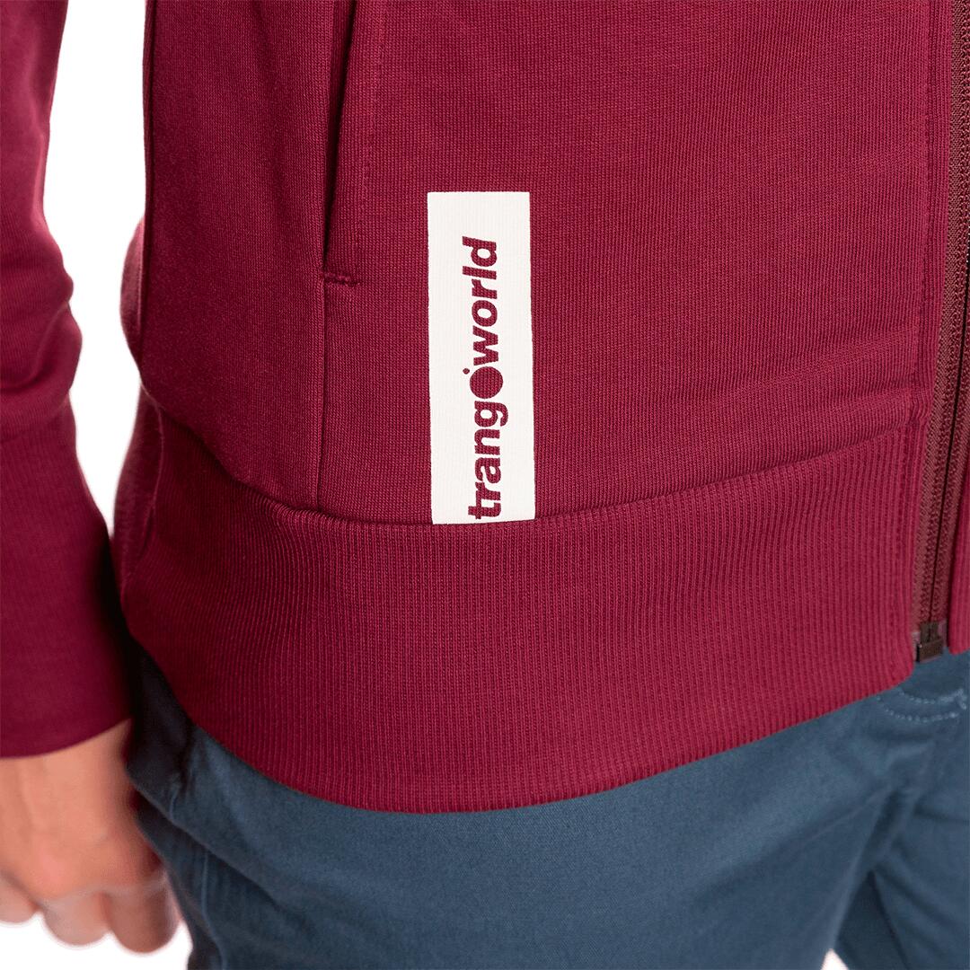 Sudadera con cremallera para Mujer Trangoworld Arnot Rojo 5/7