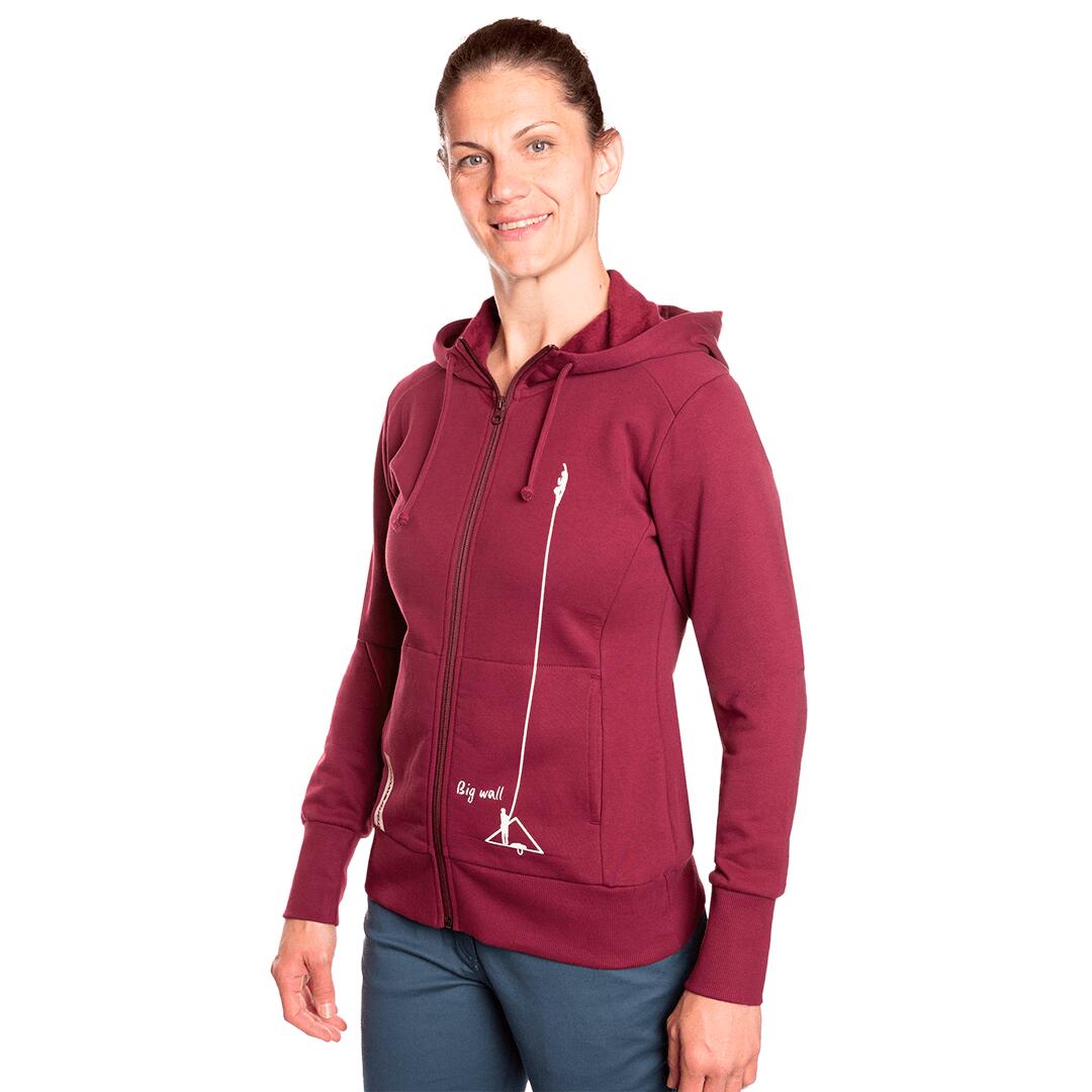 Sudadera con cremallera para Mujer Trangoworld Arnot Rojo 3/7