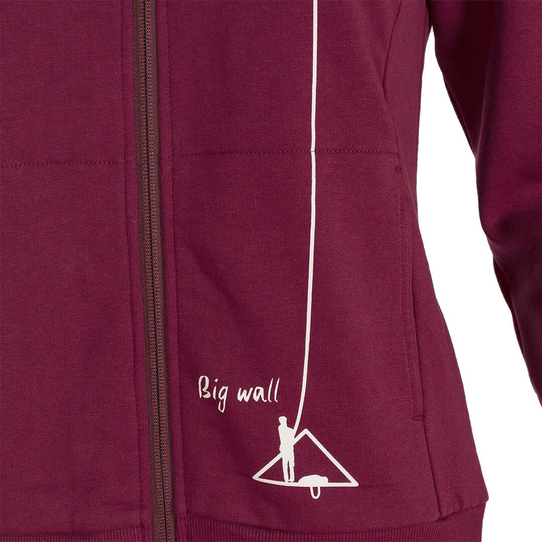 Sudadera con cremallera para Mujer Trangoworld Arnot Rojo 2/7