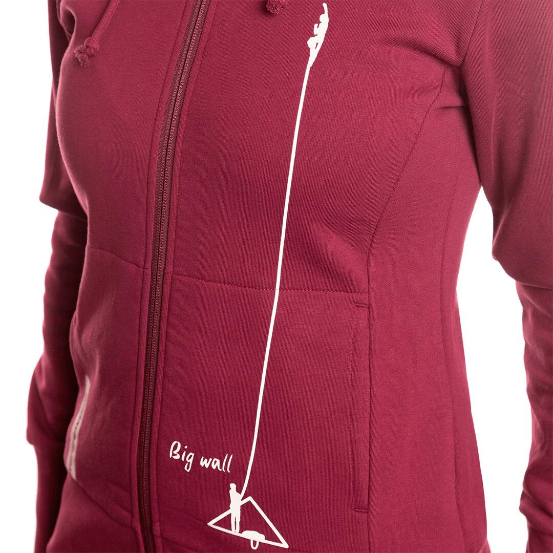 Sudadera con cremallera para Mujer Trangoworld Arnot Rojo 6/7