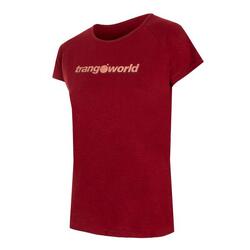 Camiseta de manga corta para Mujer Trangoworld Azagra Rojo