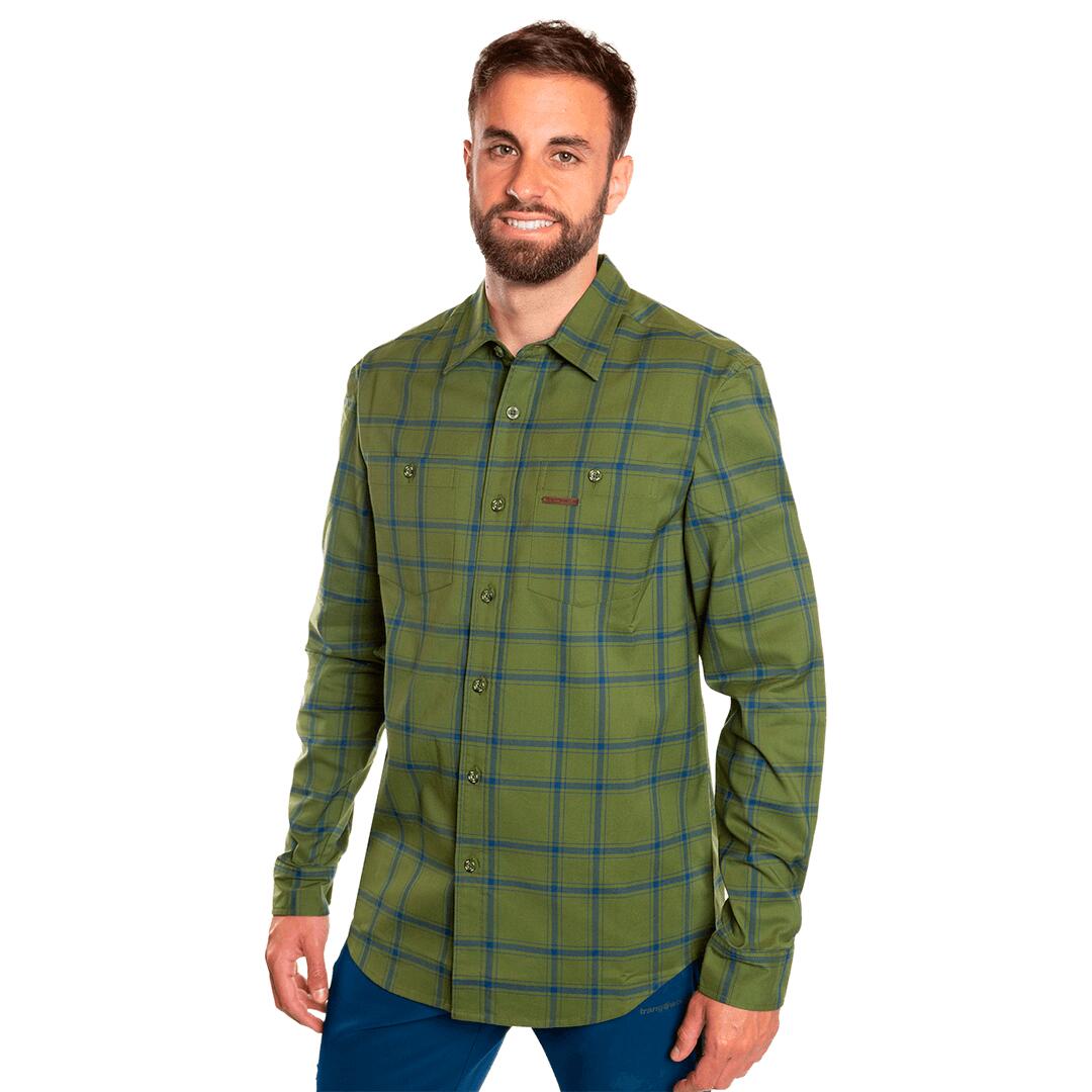 Camisa mangas largas para Hombre Trangoworld Zernez Verde 3/6