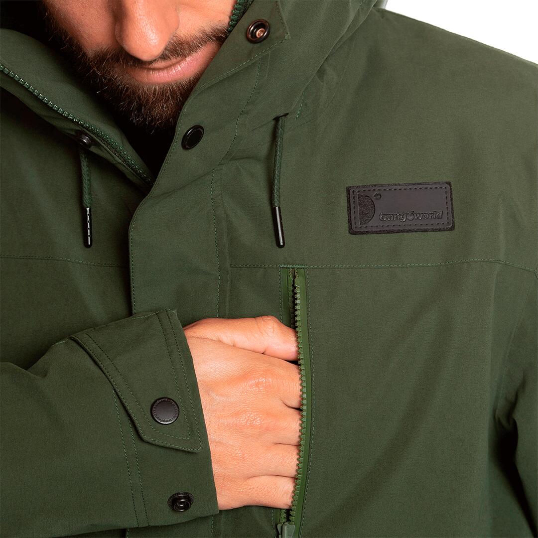 Chaqueta para Hombre Trangoworld Padma termic Verde/Negro Impermeable 6/7