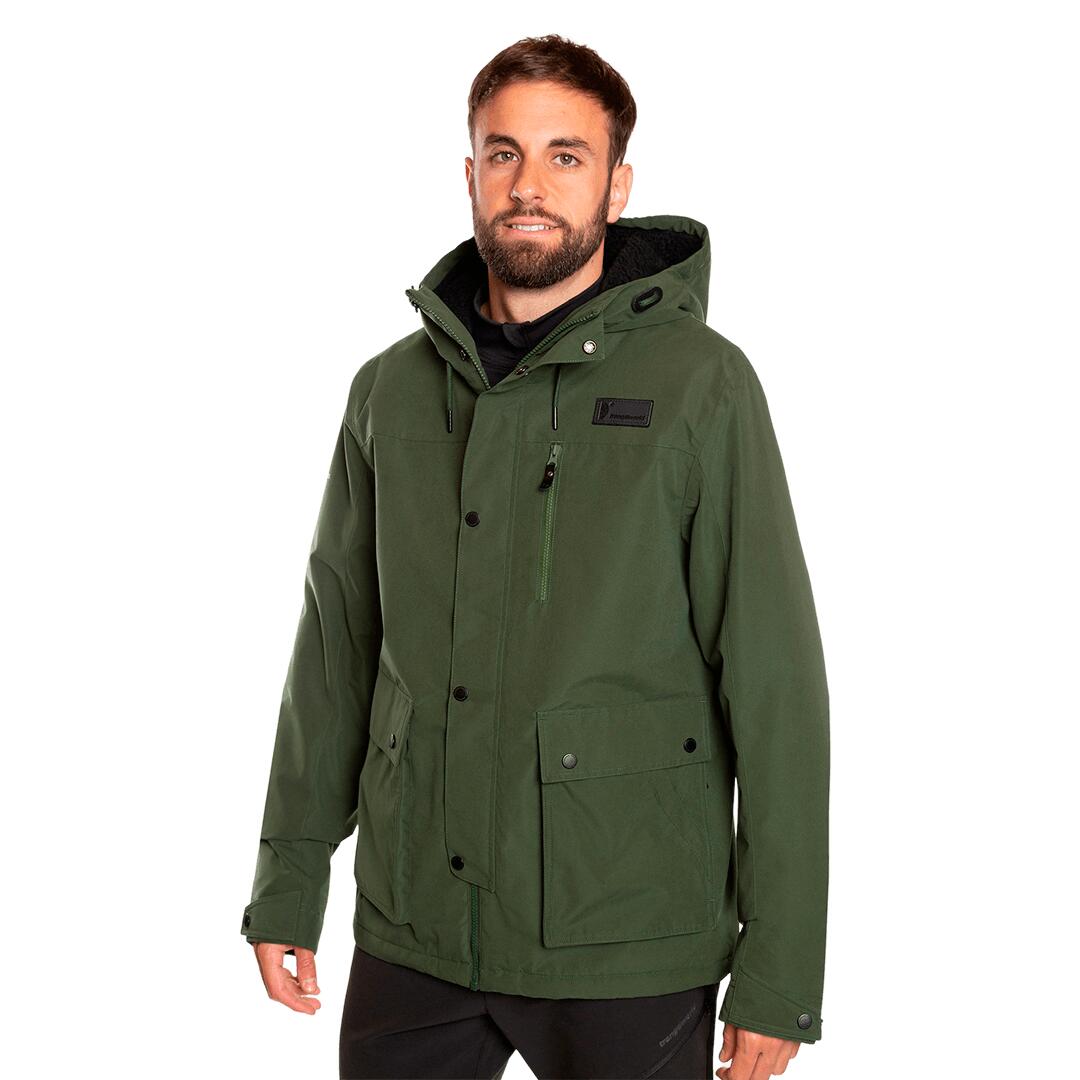Chaqueta para Hombre Trangoworld Padma termic Verde/Negro Impermeable 3/7