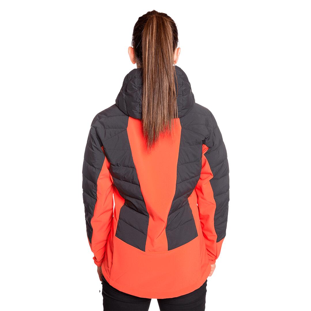 Chaqueta acolchada para Mujer Trangoworld Abeille kb Negro/Rojo 4/7