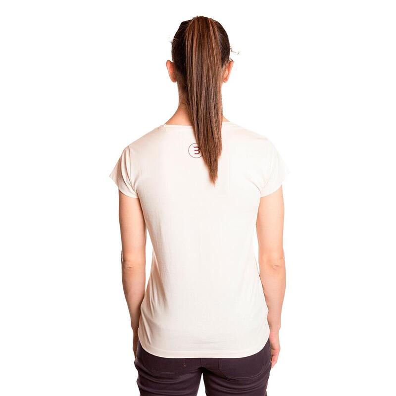Camiseta de manga corta para Mujer Trangoworld Tuolumme Blanco