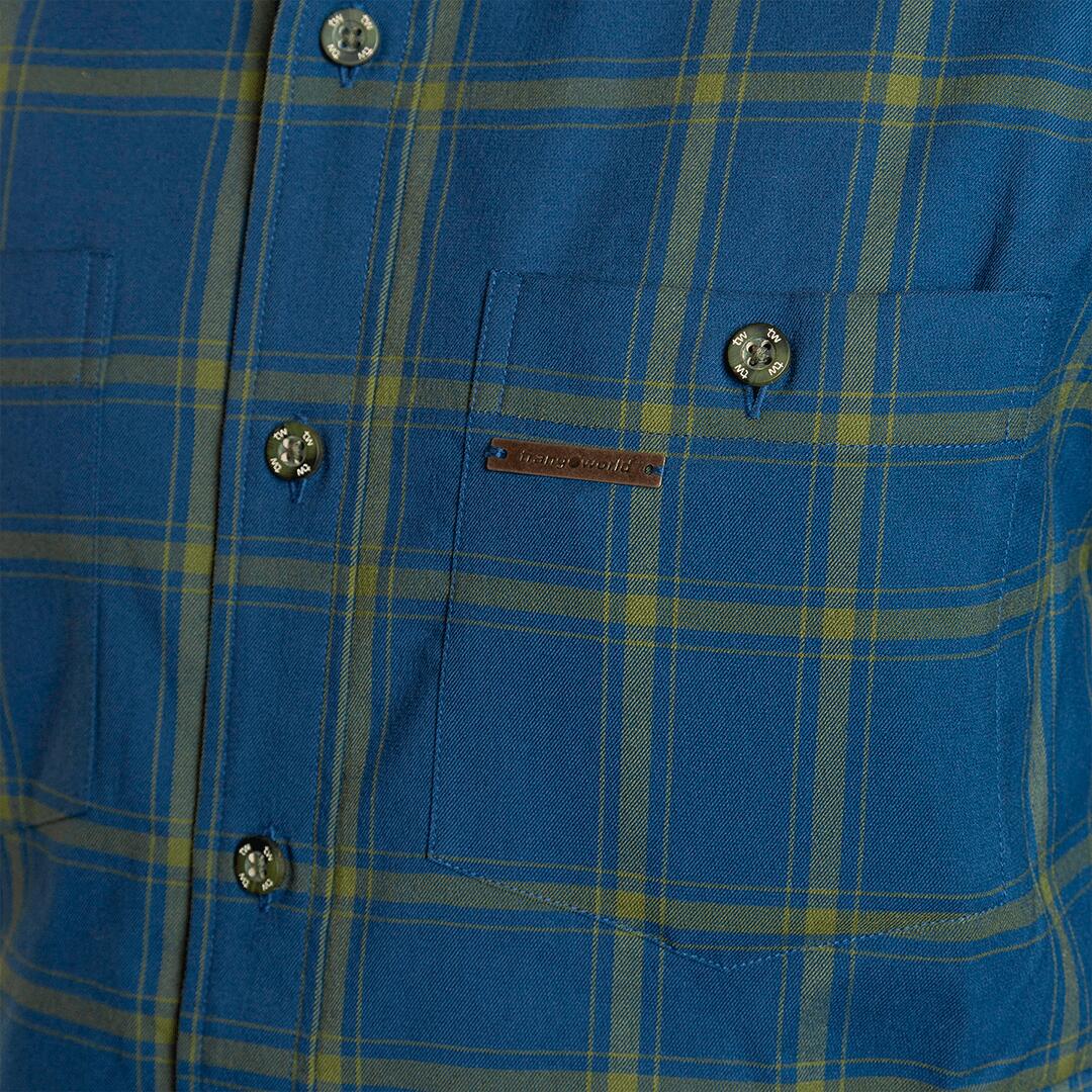 Camisa mangas largas para Hombre Trangoworld Zernez Azul 5/6