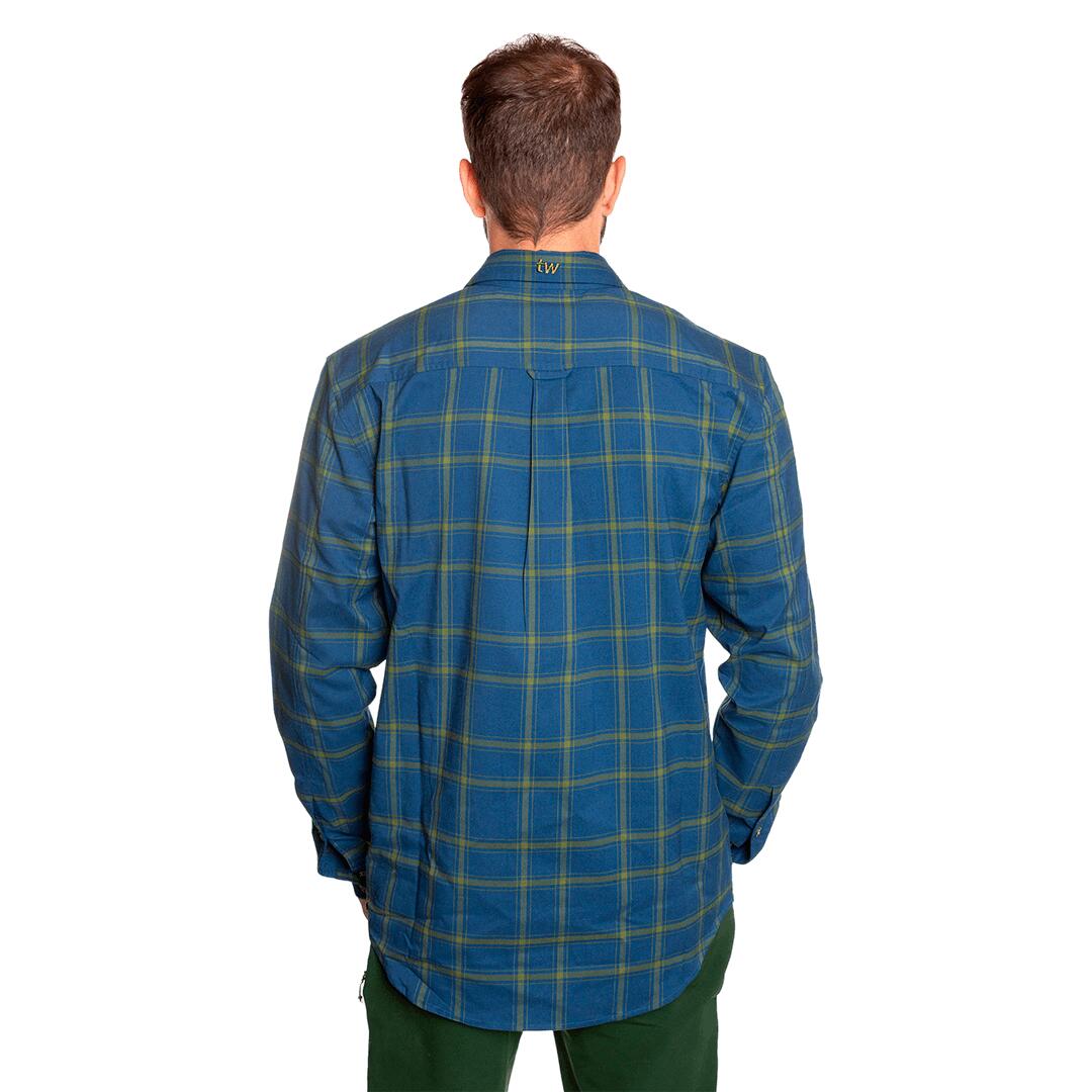 Camisa mangas largas para Hombre Trangoworld Zernez Azul 4/6